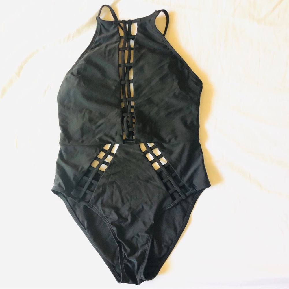 One Piece Black Swimsuit-small
